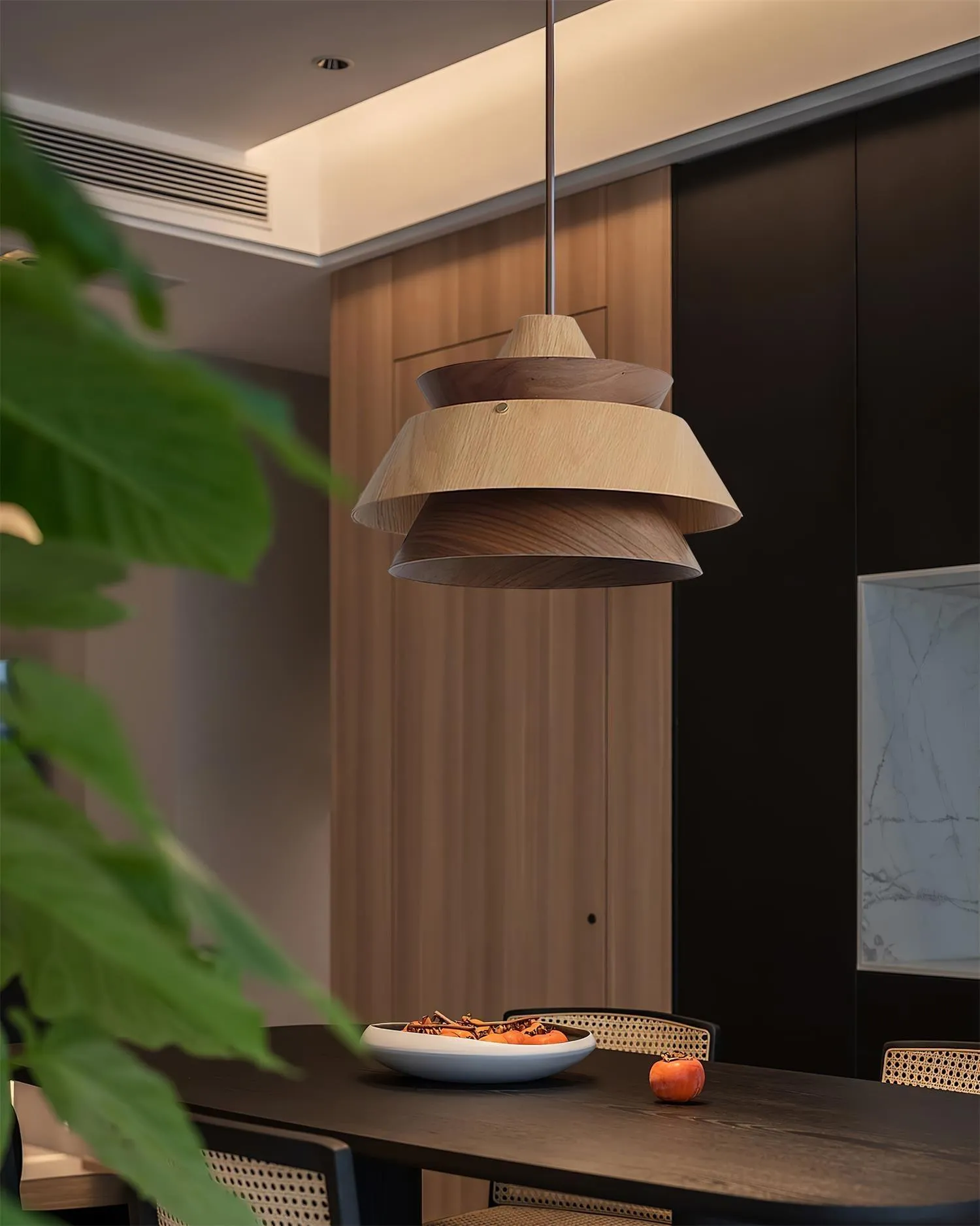 Wood Karwe Pendant Light