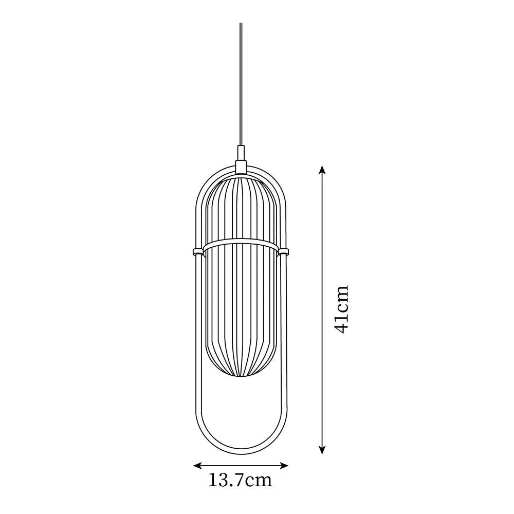 Zesta Pendant Lamp 5.3″- 16.3″